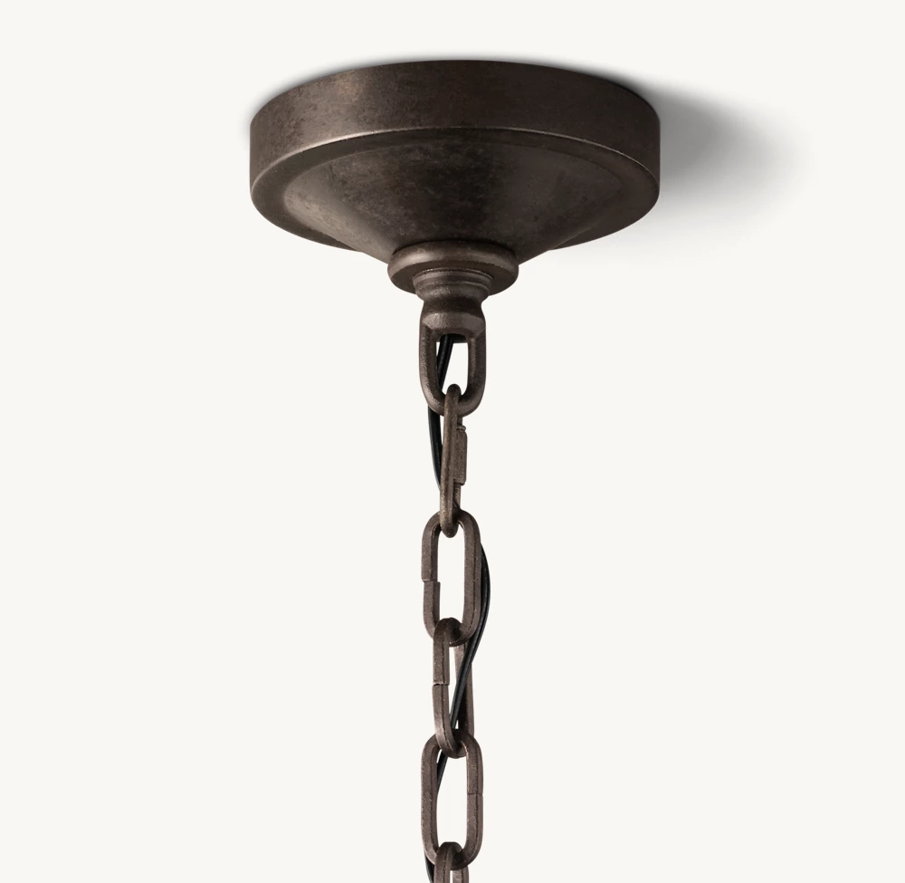 19TH C. ENGLISH OPENWORK TWO-TIER ROUND CHANDELIER 40