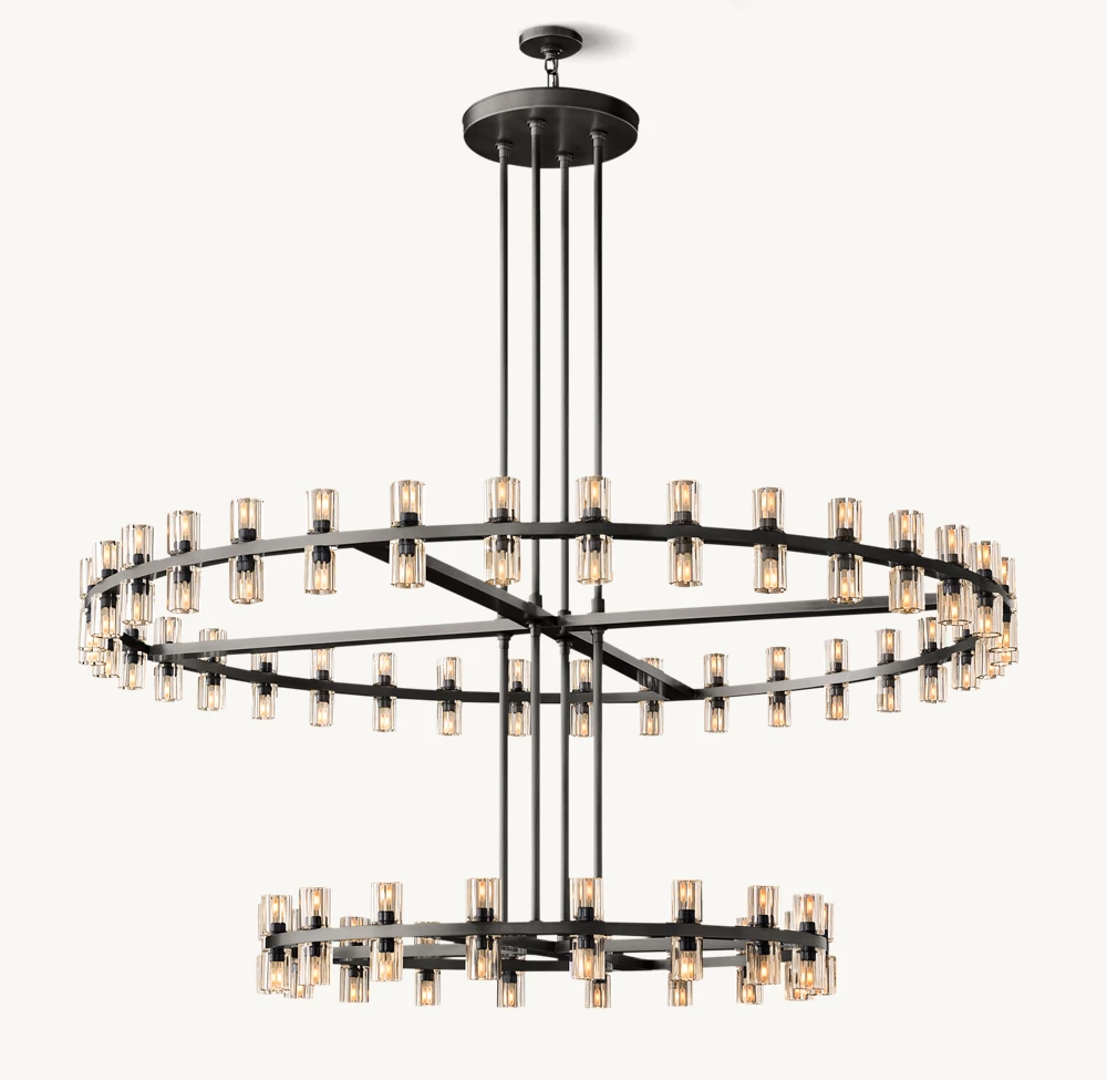 ARCACHON LED ROUND TWO-TIER CHANDELIER 60