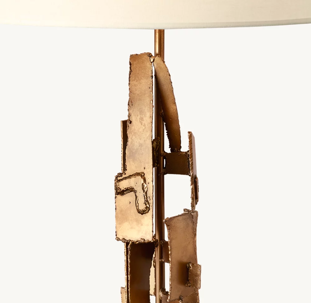 BRUTALIST TORCH-CUT BUFFET LAMP - Image 2