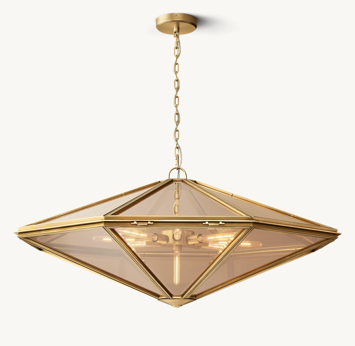 HELENA CHANDELIER - Lacquered Burnished Brass