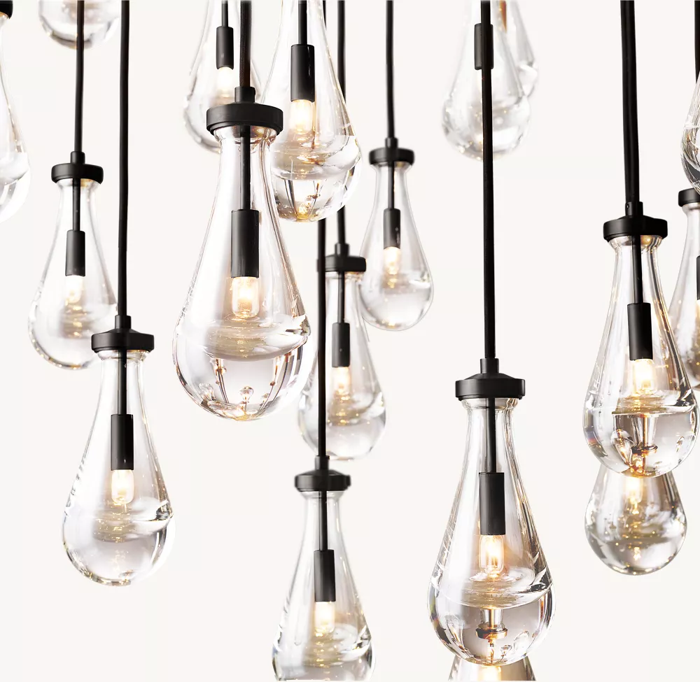 RAIN ROUND CHANDELIER 60