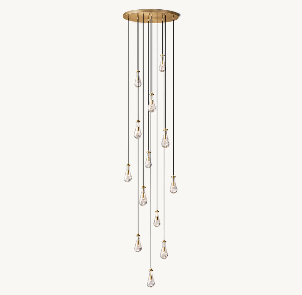 RAIN ROUND CHANDELIER 36