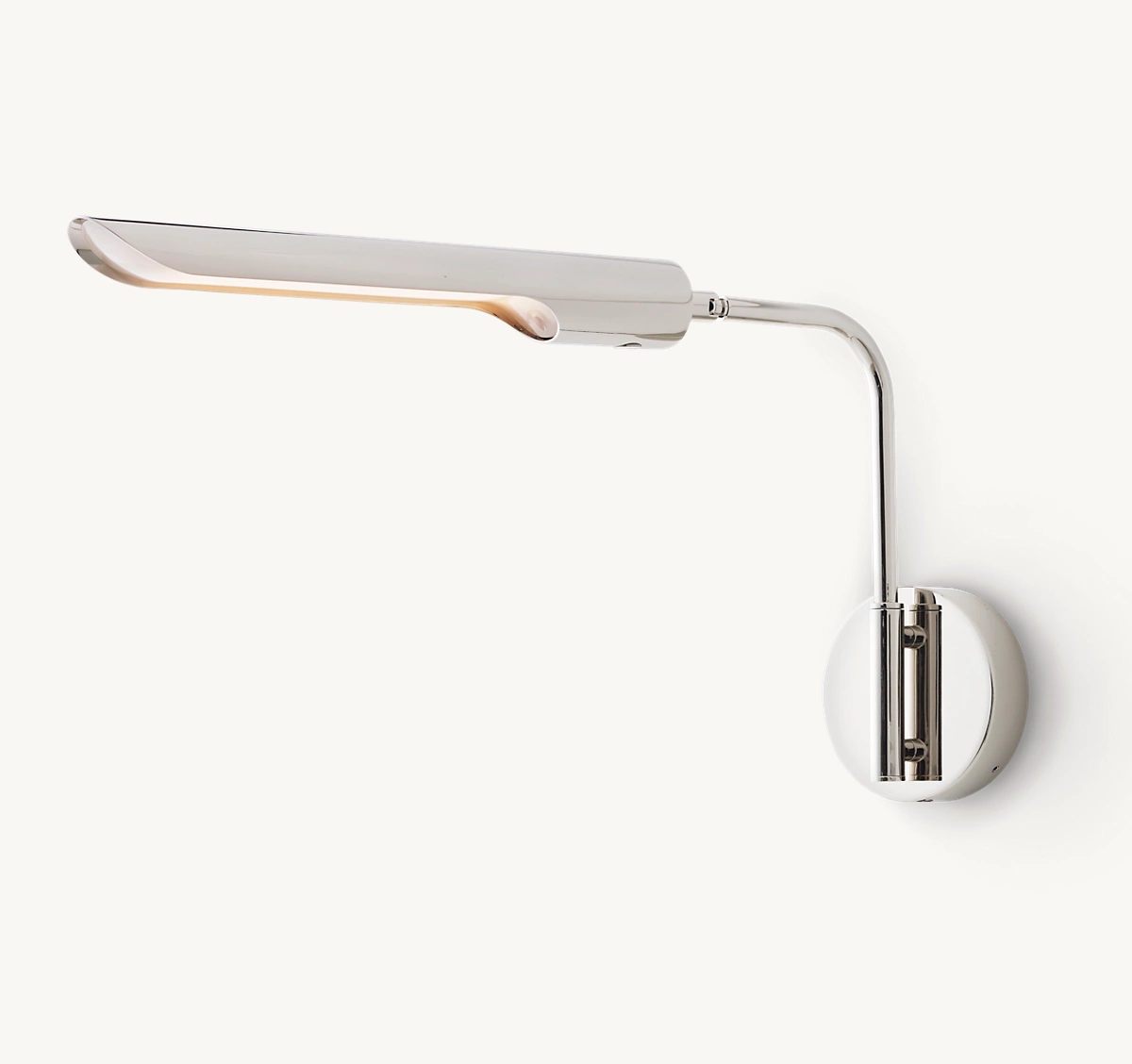 QUINTON TASK SCONCE - Polished Nickel