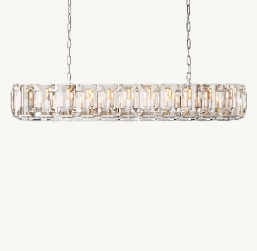 HARLOW CRYSTAL RECTANGULAR CHANDELIER 74