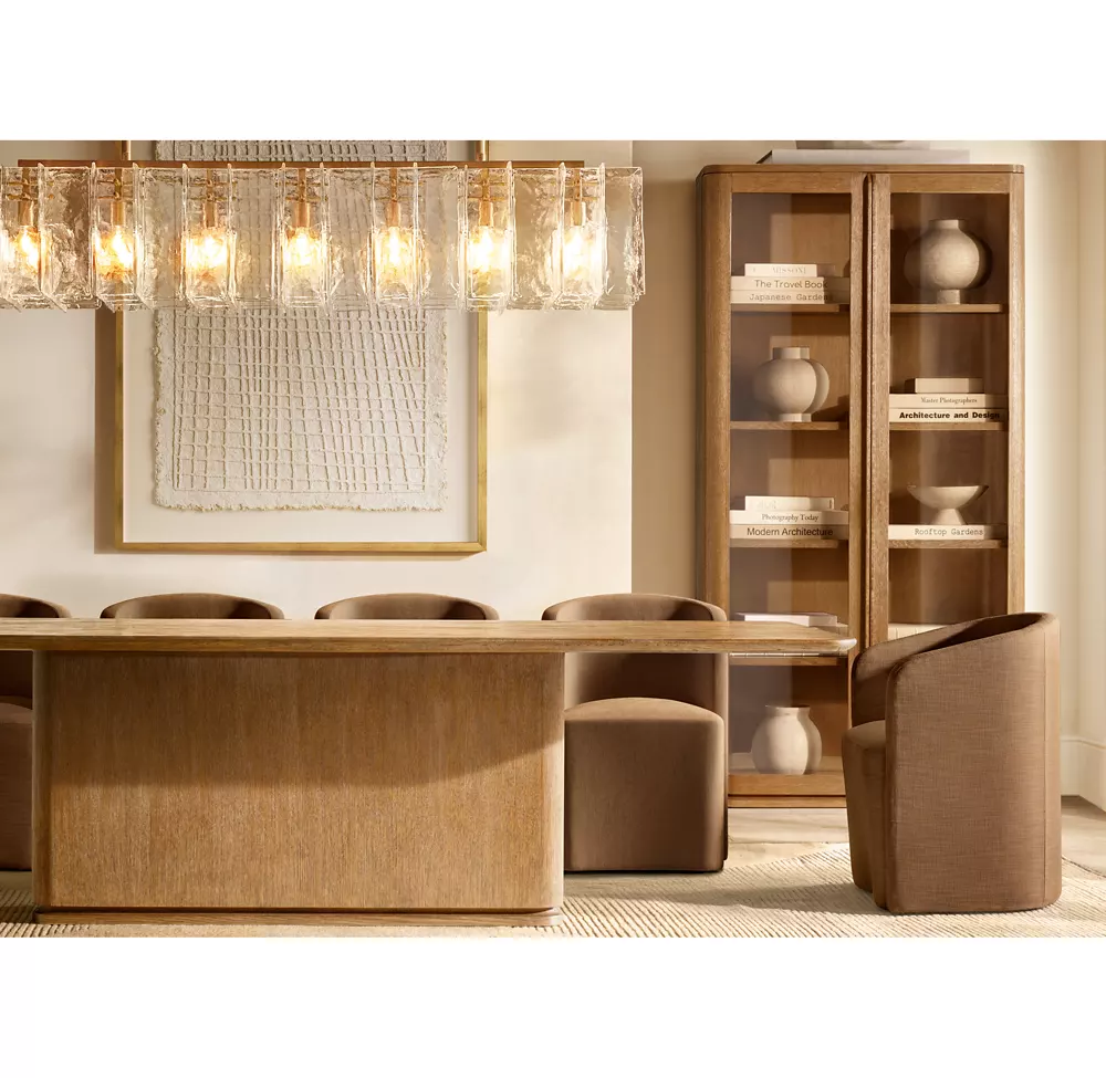 LATTICE CLEAR GLASS RECTANGULAR CHANDELIER 67