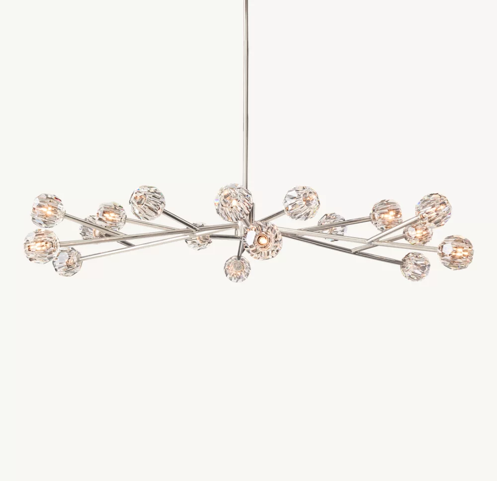 BOULE DE CRISTAL CLEAR GLASS ROUND CHANDELIER 72