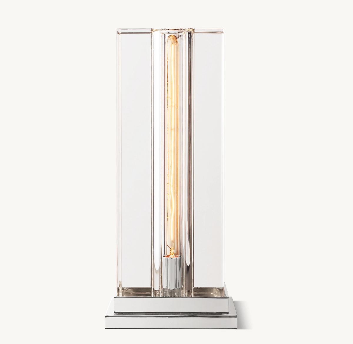 SAVILE SQUARE TABLE LAMP - Polished Nickel