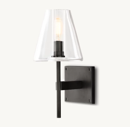 FULHAM GLASS SHADE SCONCE
