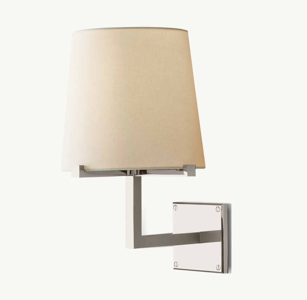 PAUILLAC FABRIC SHADE GRAND SCONCE - Image 1