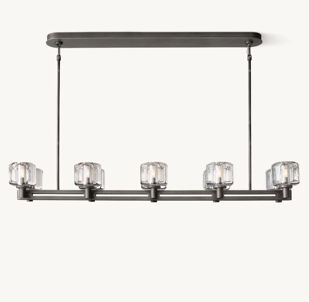 DEMARET DOUBLE LINEAR CHANDELIER 54