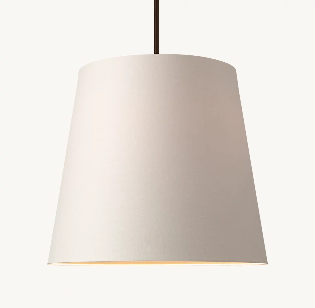 CICERO BARREL PENDANT - Finish Options, Fabric Options