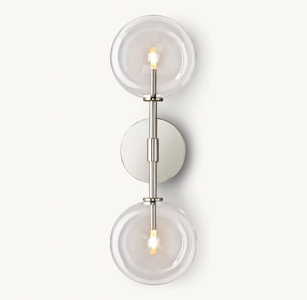 GLASS GLOBE LINEAR SCONCE - Image 1
