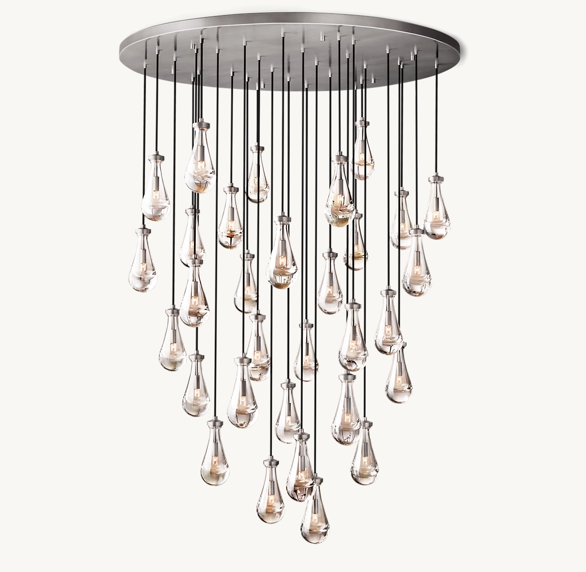 RAIN ROUND CHANDELIER 60