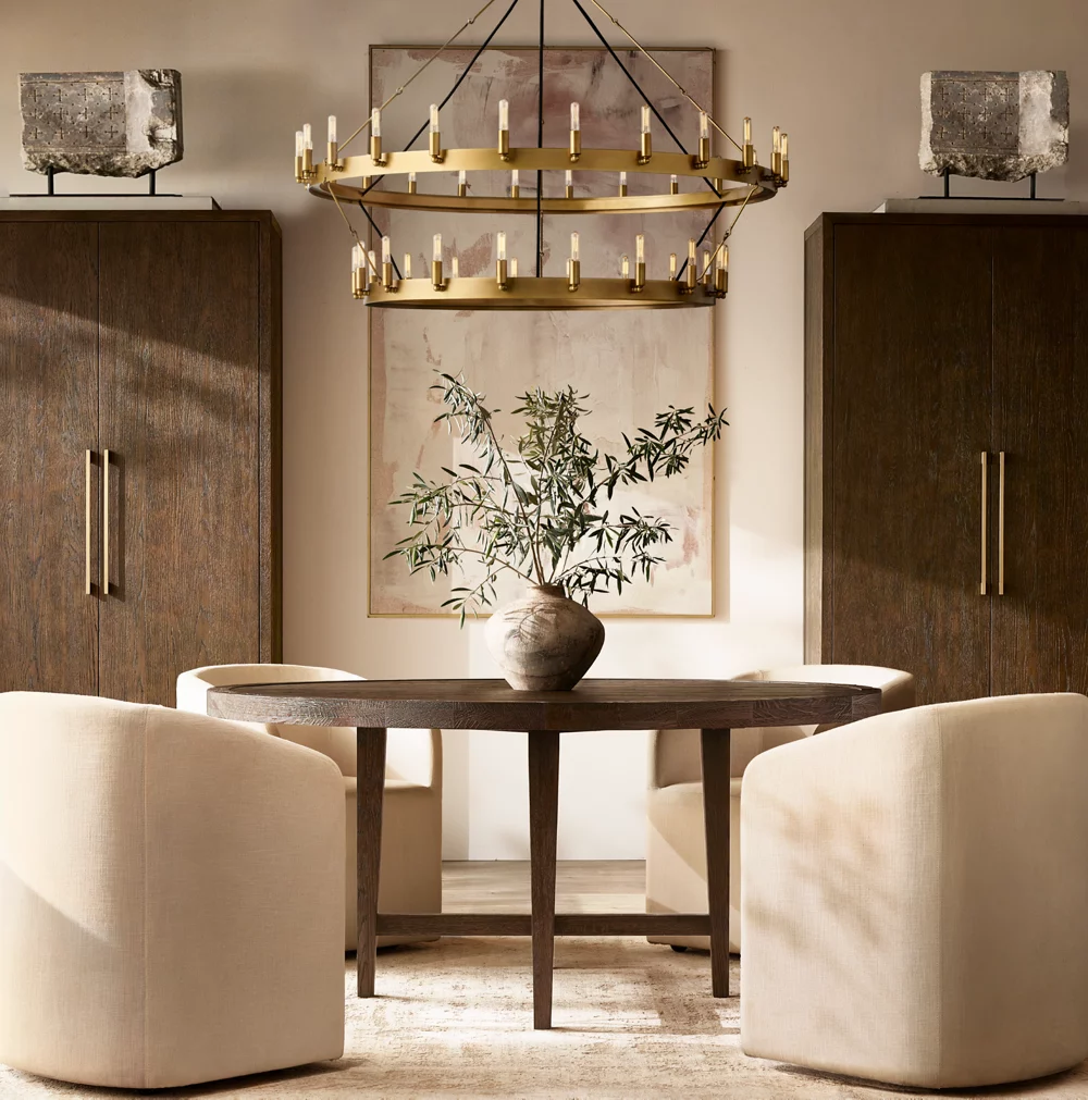 CAMINO VINTAGE FILAMENT TWO-TIER CHANDELIER 50