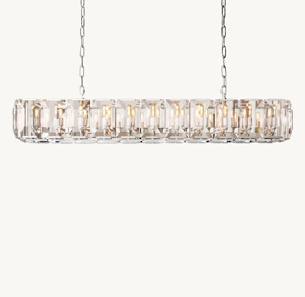 HARLOW CRYSTAL RECTANGULAR CHANDELIER 74