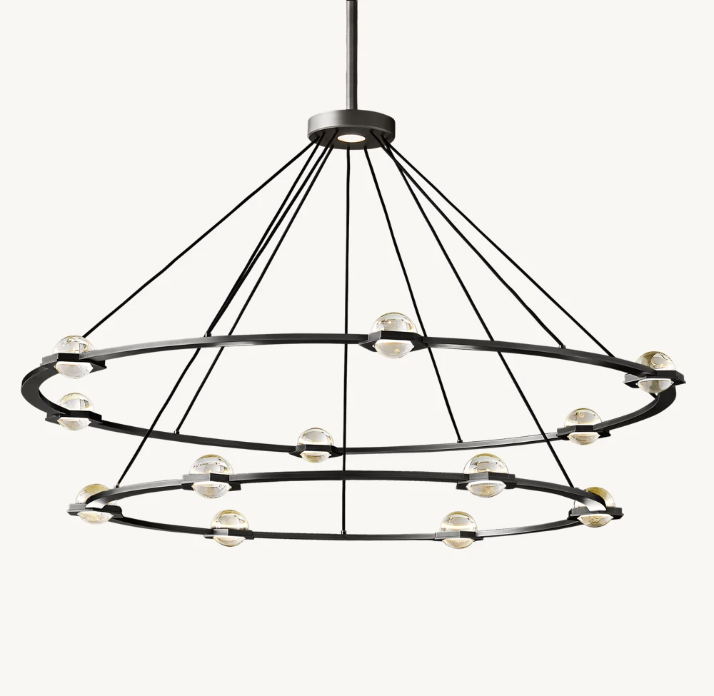 ÉCLATANT TWO-TIER ROUND CHANDELIER 60