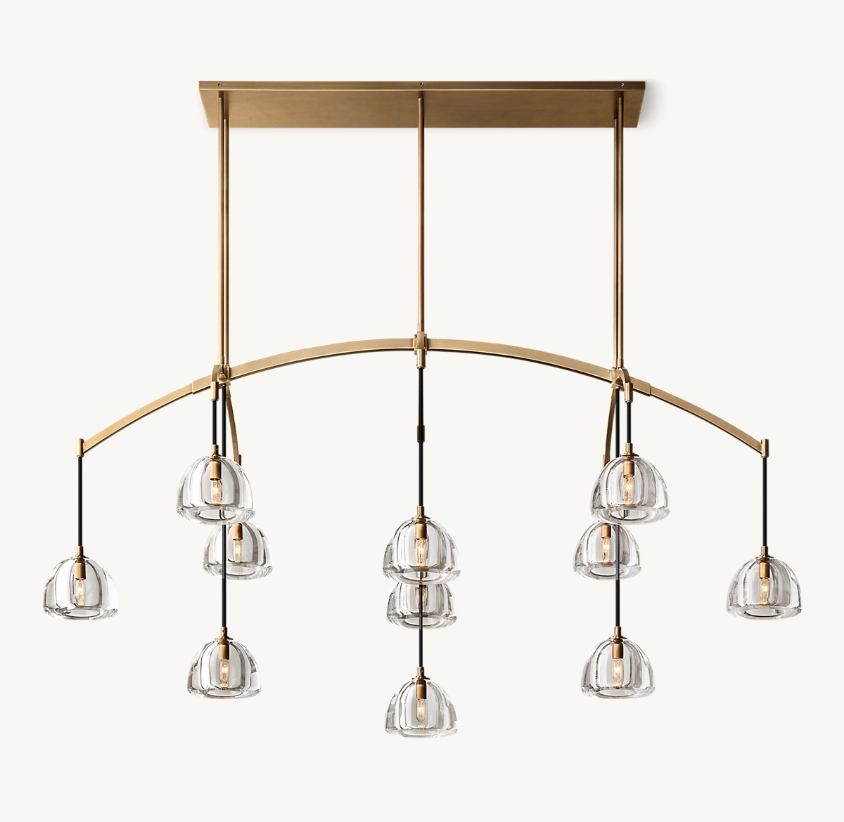 HEMISPHERE LINEAR CHANDELIER 72