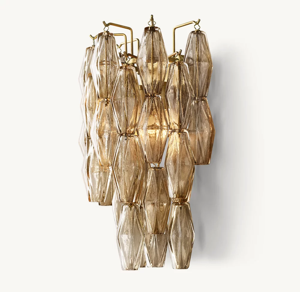 CHIARA SMOKE GLASS SCONCE - Image 3