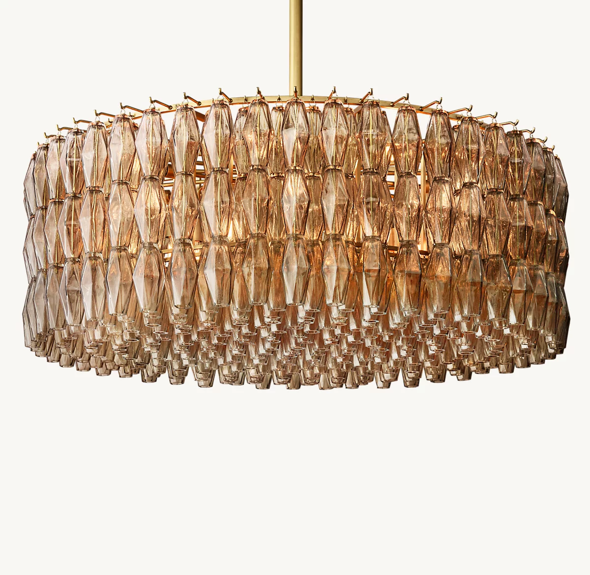 CHIARA SMOKE GLASS ROUND CHANDELIER 47