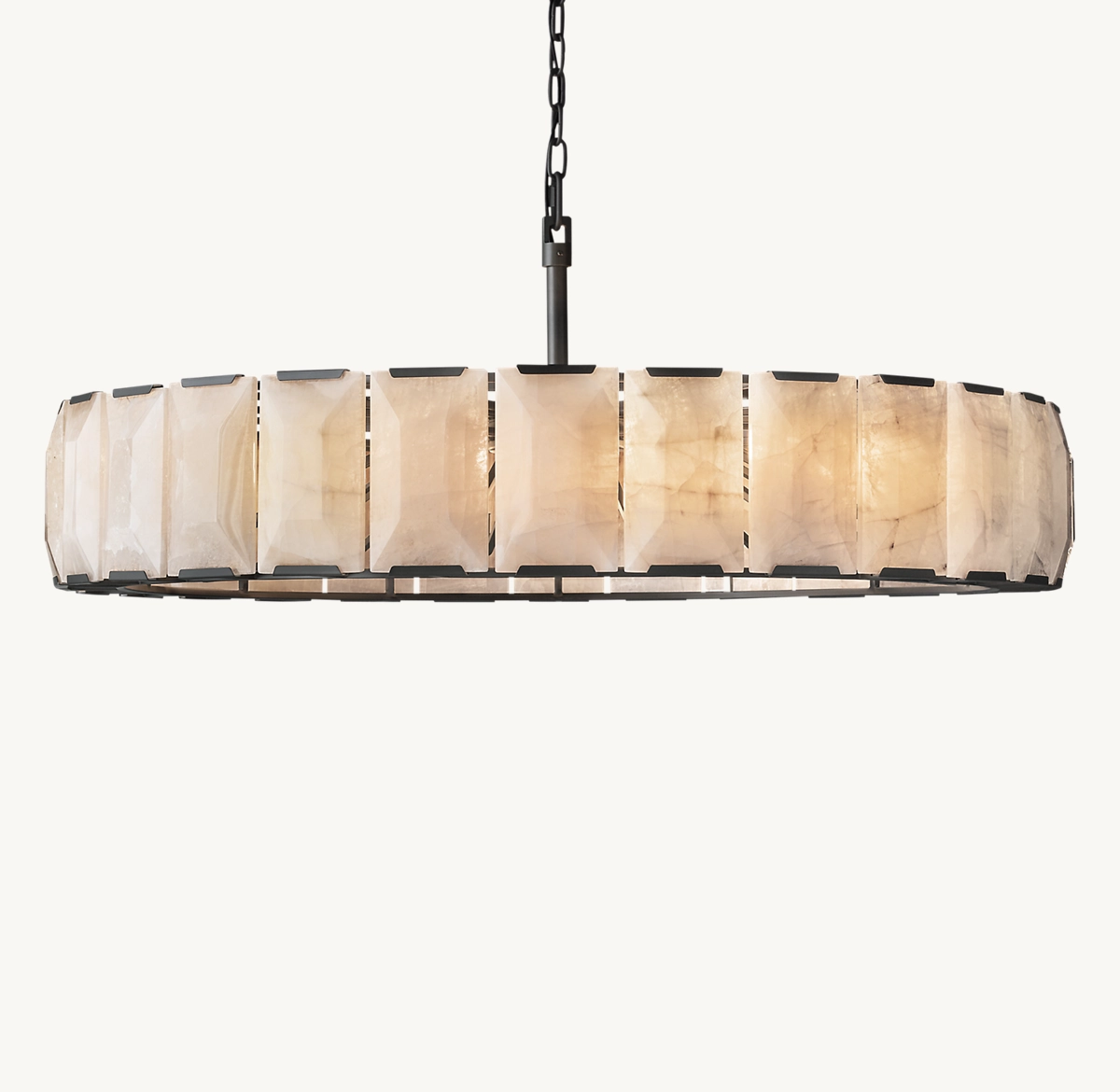 HARLOW CALCITE ROUND CHANDELIER 60