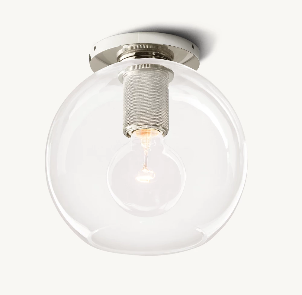UTILITAIRE GLOBE SHADE FLUSHMOUNT - Image 2