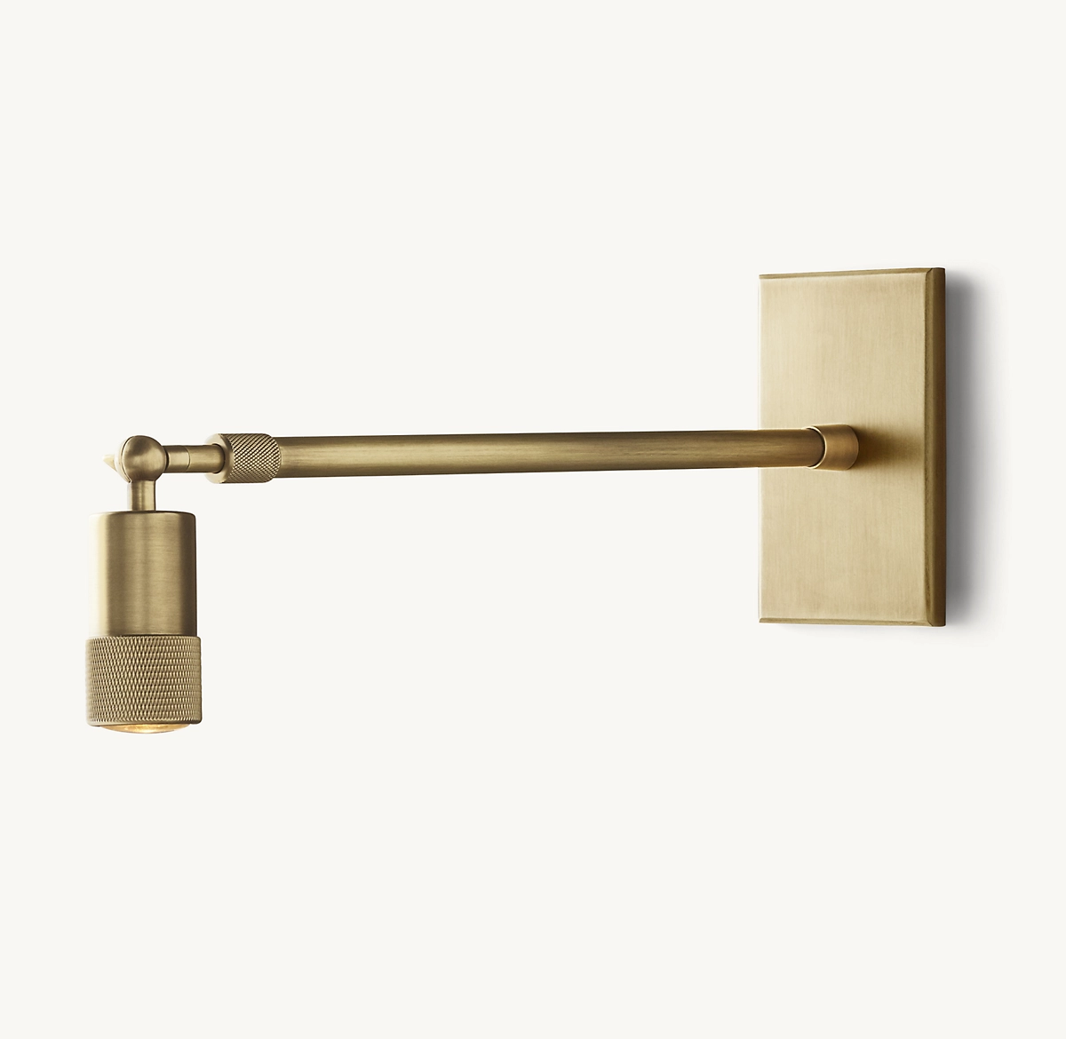 UTILITAIRE GRAND TELESCOPING SCONCE - Lacquered Burnished Brass