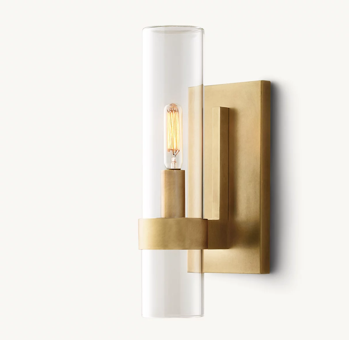 RAVELLE OUTDOOR SCONCE - Lacquered Burnished Brass