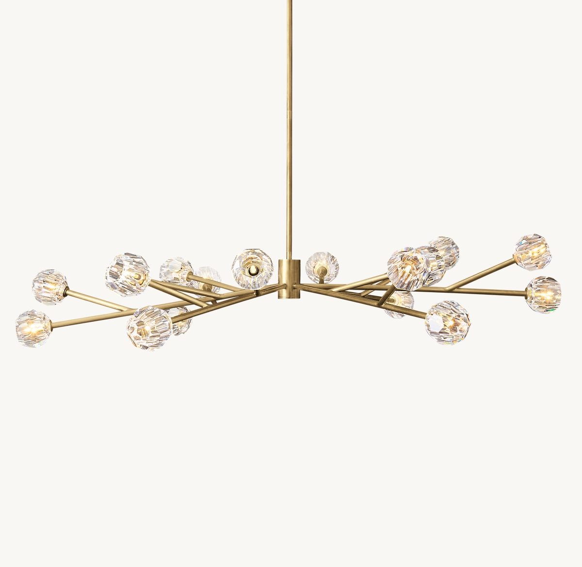 BOULE DE CRISTAL CLEAR GLASS ROUND CHANDELIER 72