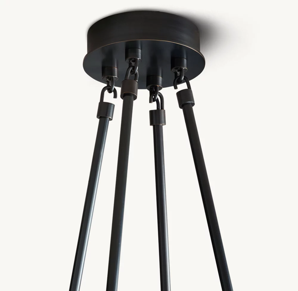 TORCHE DE VERRE ROUND CHANDELIER 58