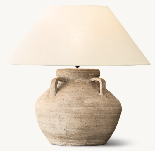 TERRA-COTTA WATER JUG TABLE LAMP