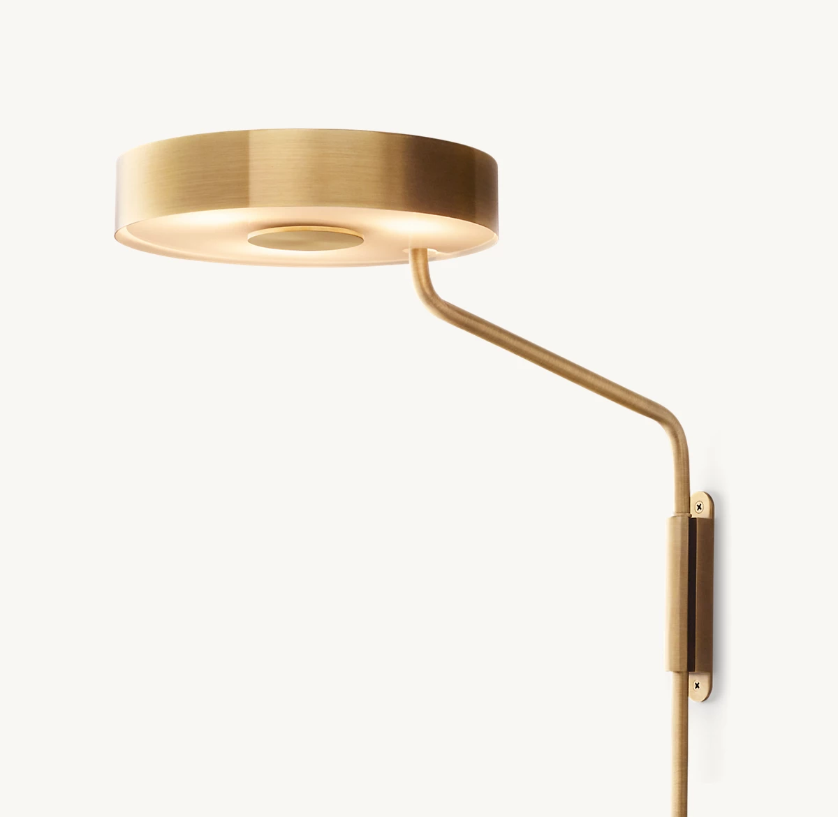 LEVI TASK SCONCE - Lacquered Burnished Brass