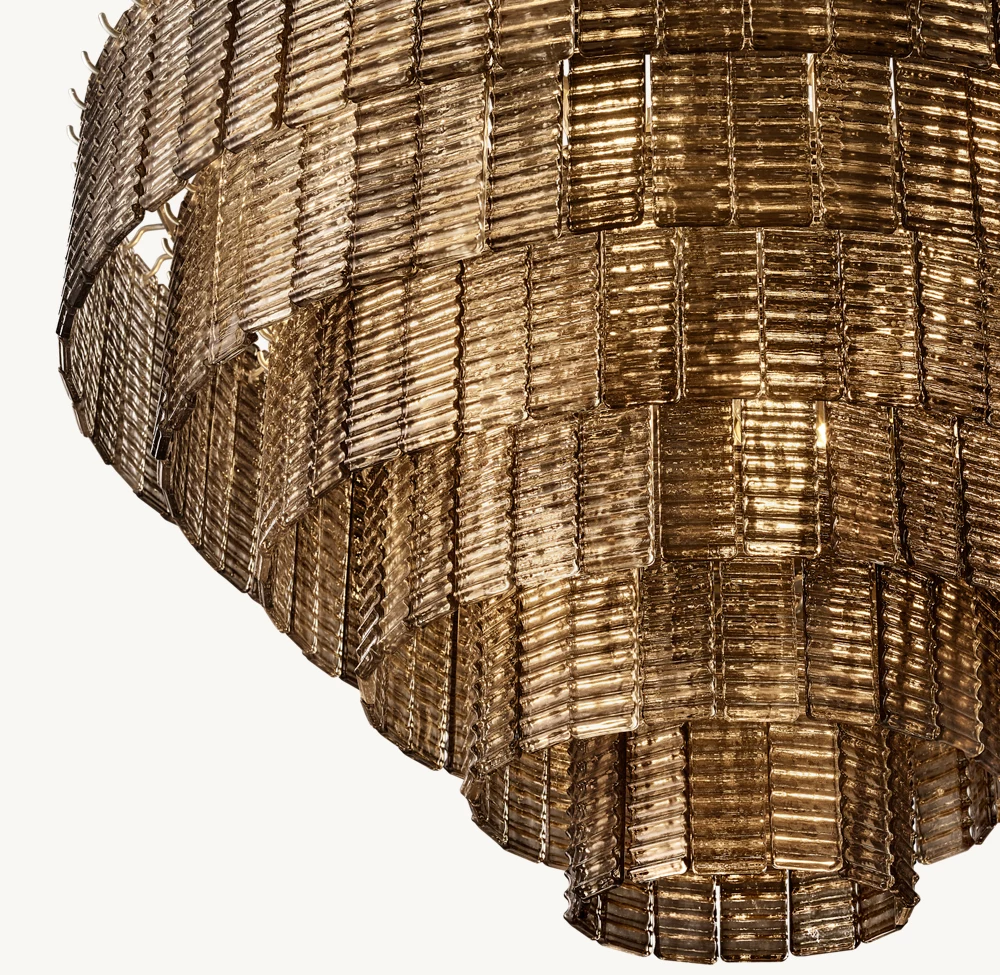 SIRENE SMOKE GLASS ROUND CHANDELIER 41