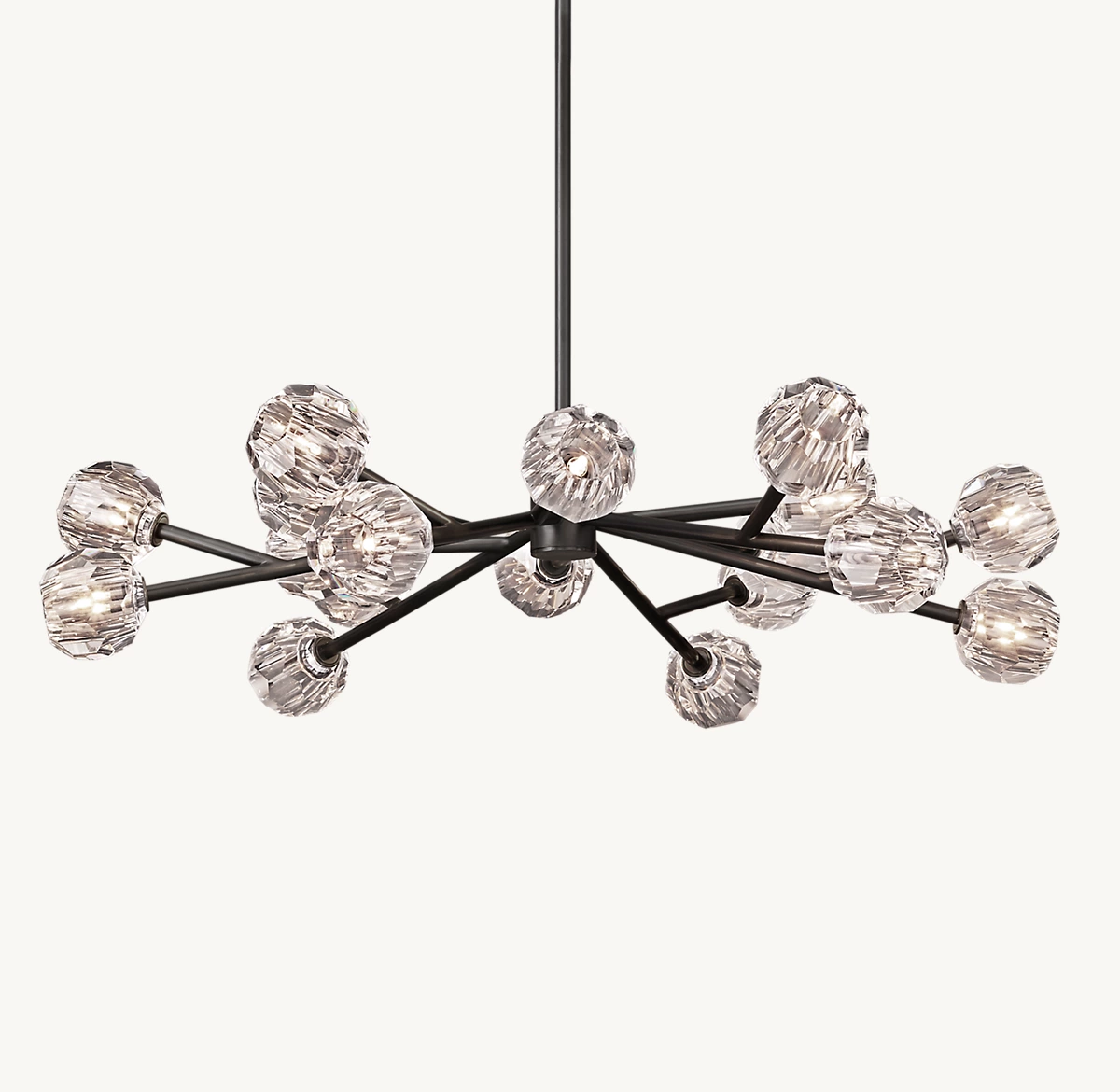 BOULE DE CRISTAL CLEAR GLASS ROUND CHANDELIER 48