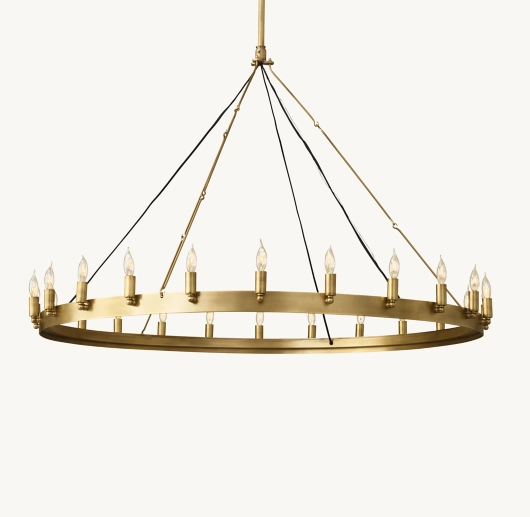 CAMINO VINTAGE CANDELABRA ROUND CHANDELIER 50
