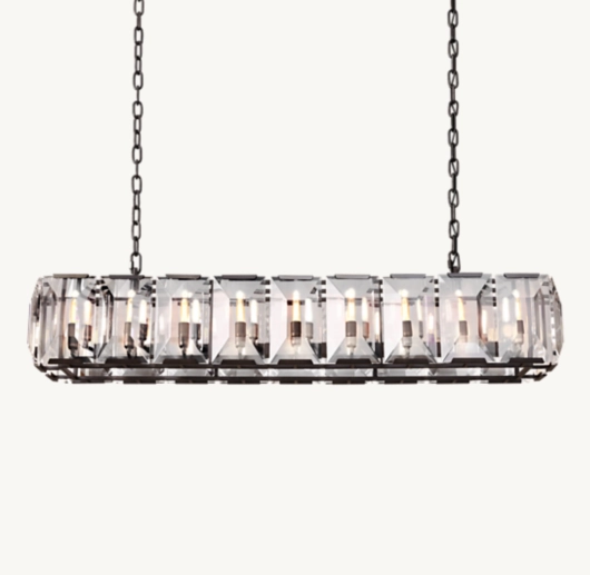 HARLOW CRYSTAL RECTANGULAR CHANDELIER 62
