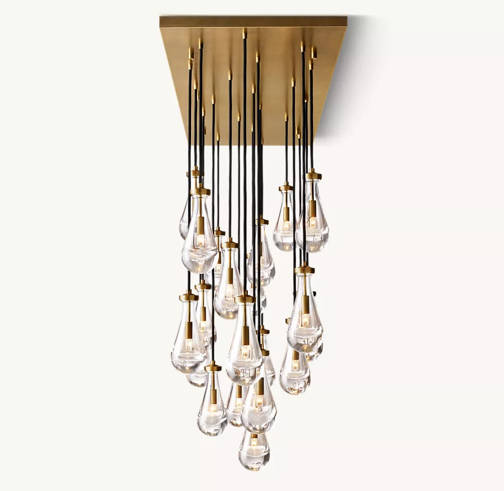 RAIN RECTANGULAR CHANDELIER 72