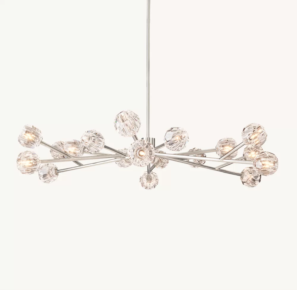 BOULE DE CRISTAL CLEAR GLASS ROUND CHANDELIER 60