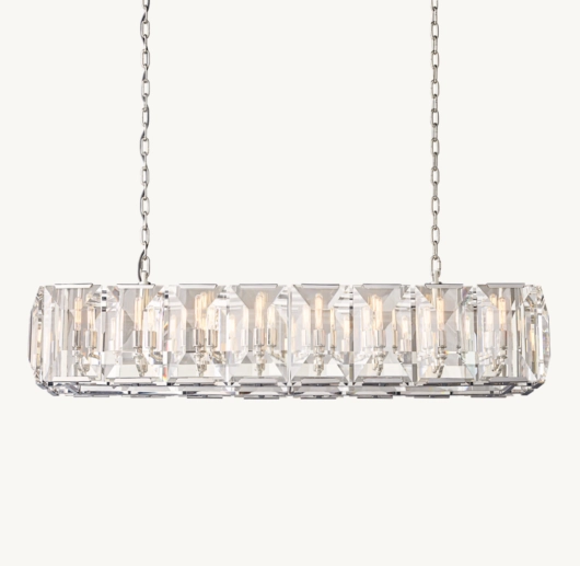 HARLOW CRYSTAL RECTANGULAR CHANDELIER 54