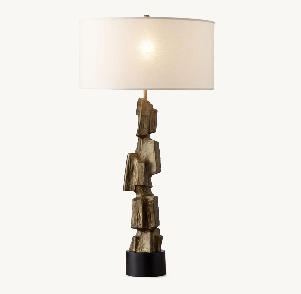 BRUTALIST CUBIST BUFFET LAMP - Image 3