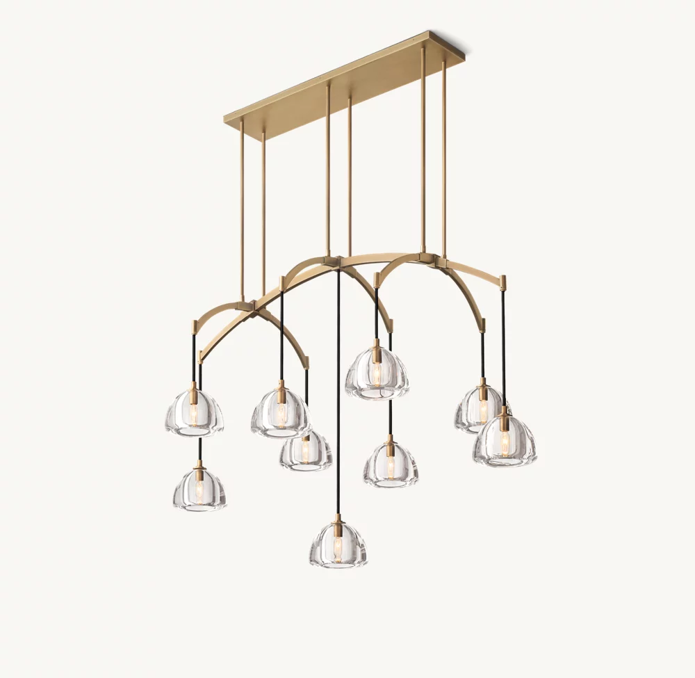 HEMISPHERE LINEAR CHANDELIER 54
