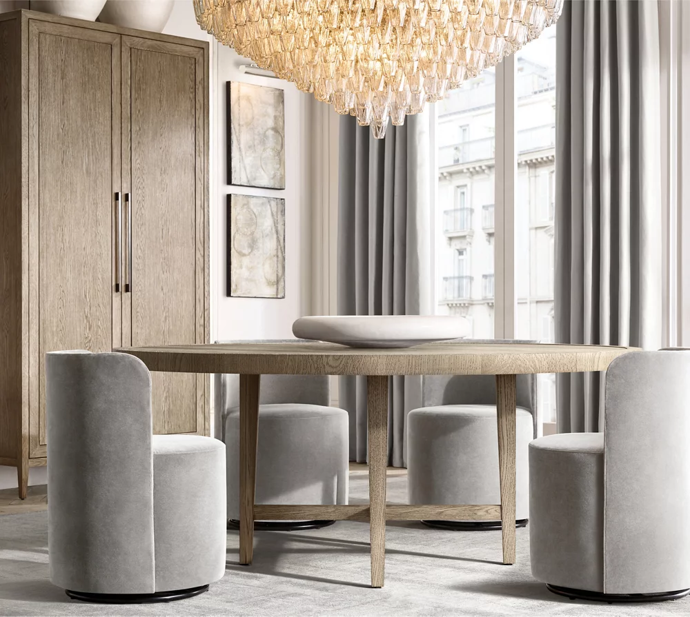 CHIARA CLEAR GLASS TIERED ROUND CHANDELIER 47