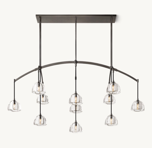 HEMISPHERE LINEAR CHANDELIER 72