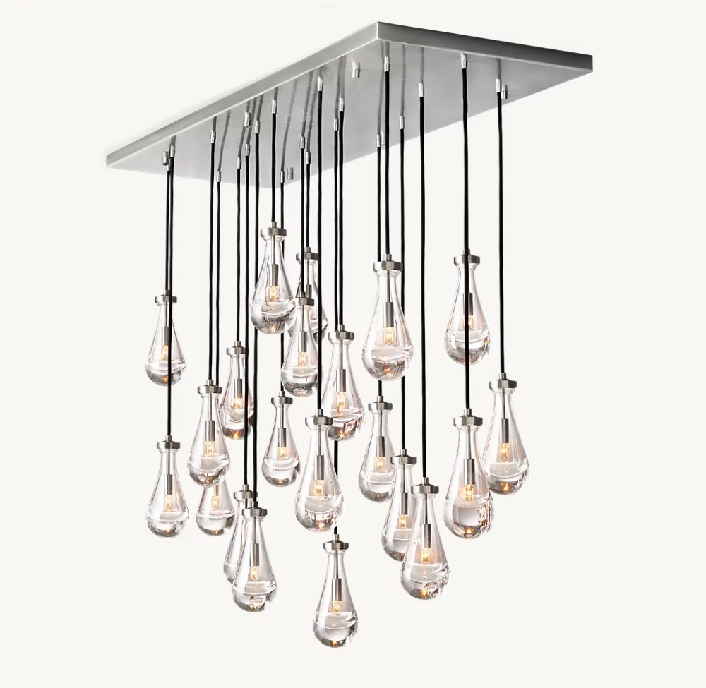 RAIN RECTANGULAR CHANDELIER 72