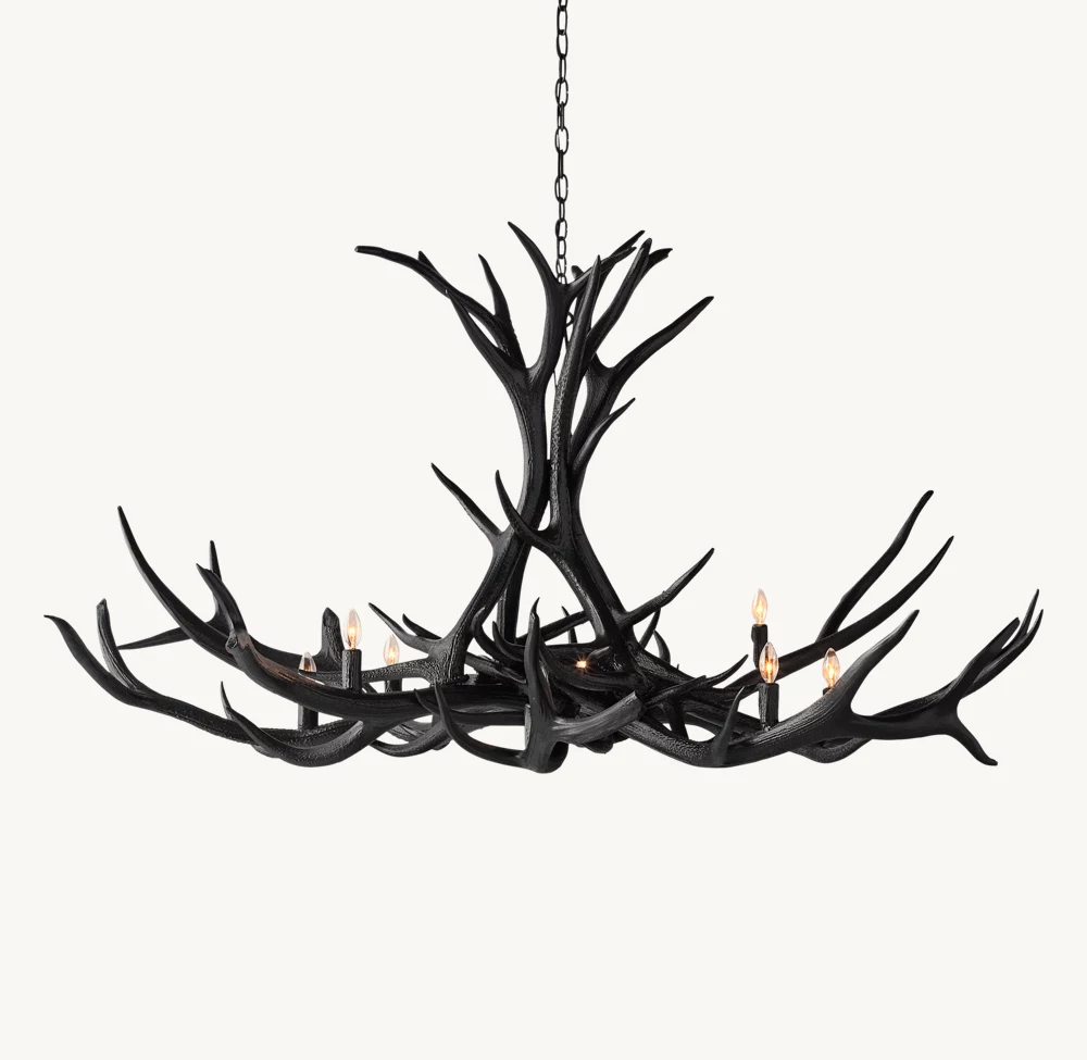 NATURAL ANTLER CHANDELIER 60