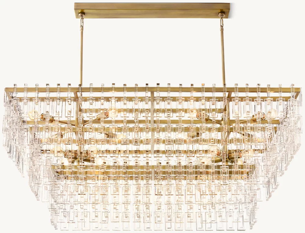 MARIGNAN TIERED RECTANGULAR CHANDELIER 60