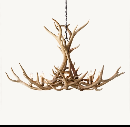 NATURAL ANTLER CHANDELIER 60