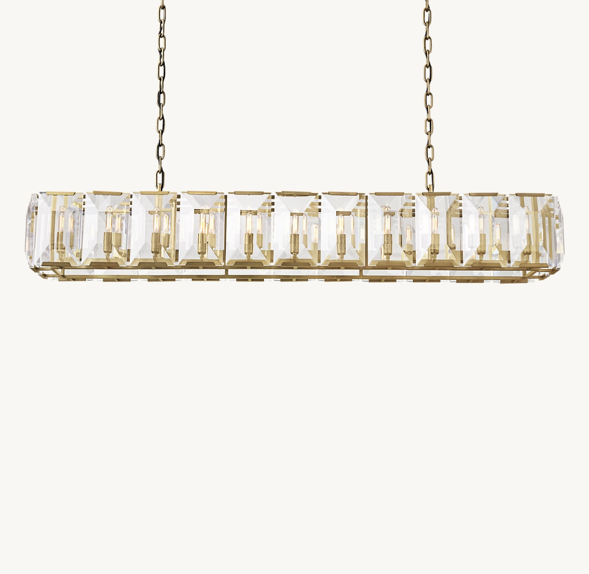 HARLOW CRYSTAL RECTANGULAR CHANDELIER 74