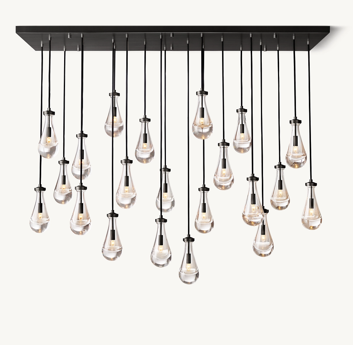 RAIN RECTANGULAR CHANDELIER 72