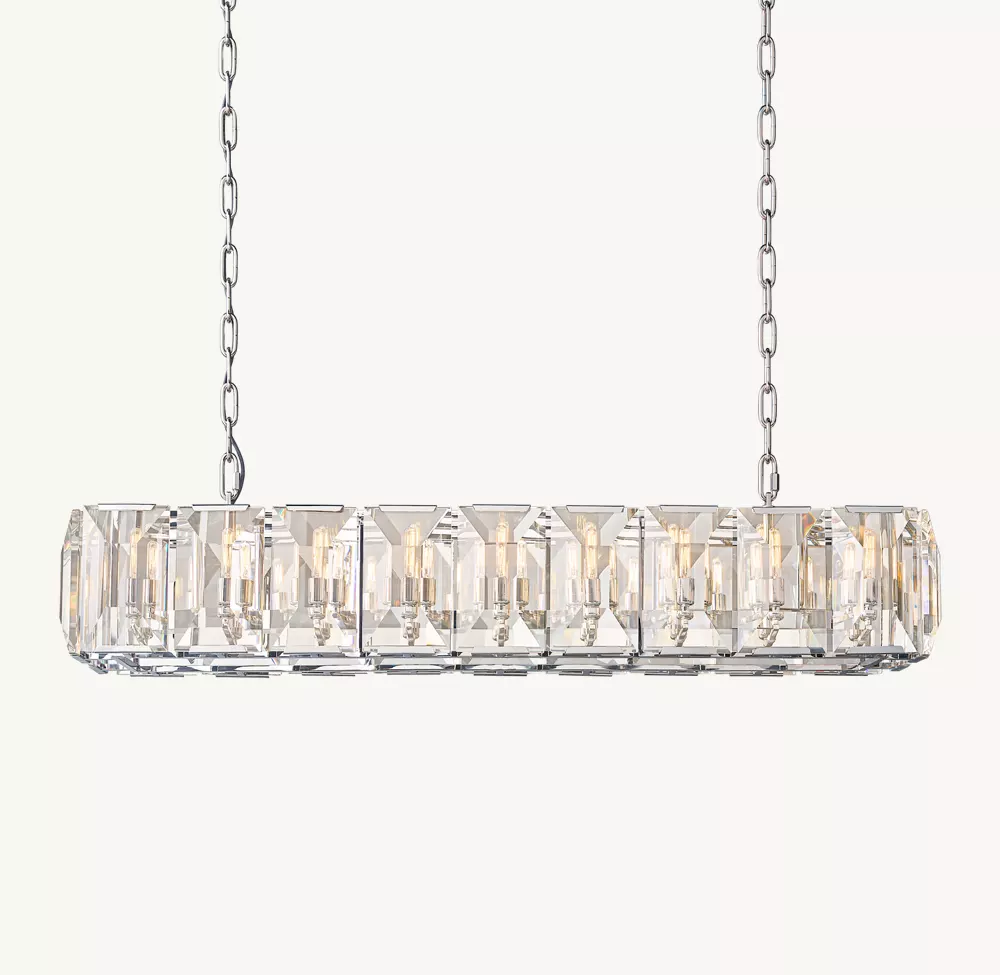 HARLOW CRYSTAL RECTANGULAR CHANDELIER 62