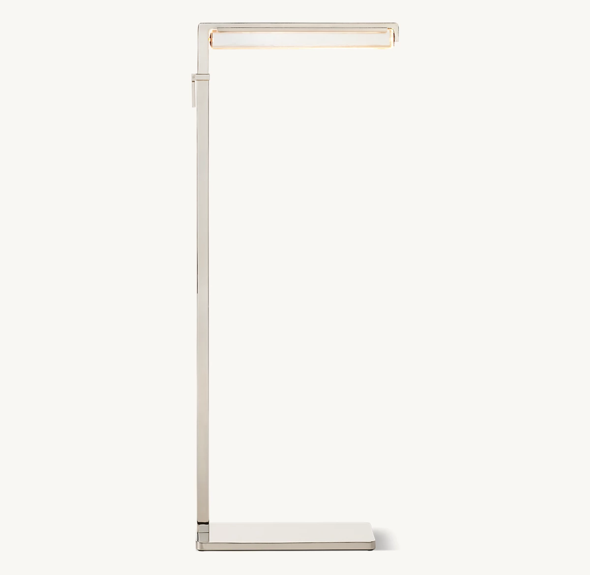 Audubon Crystal Task Floor Lamp - Polished Nickel